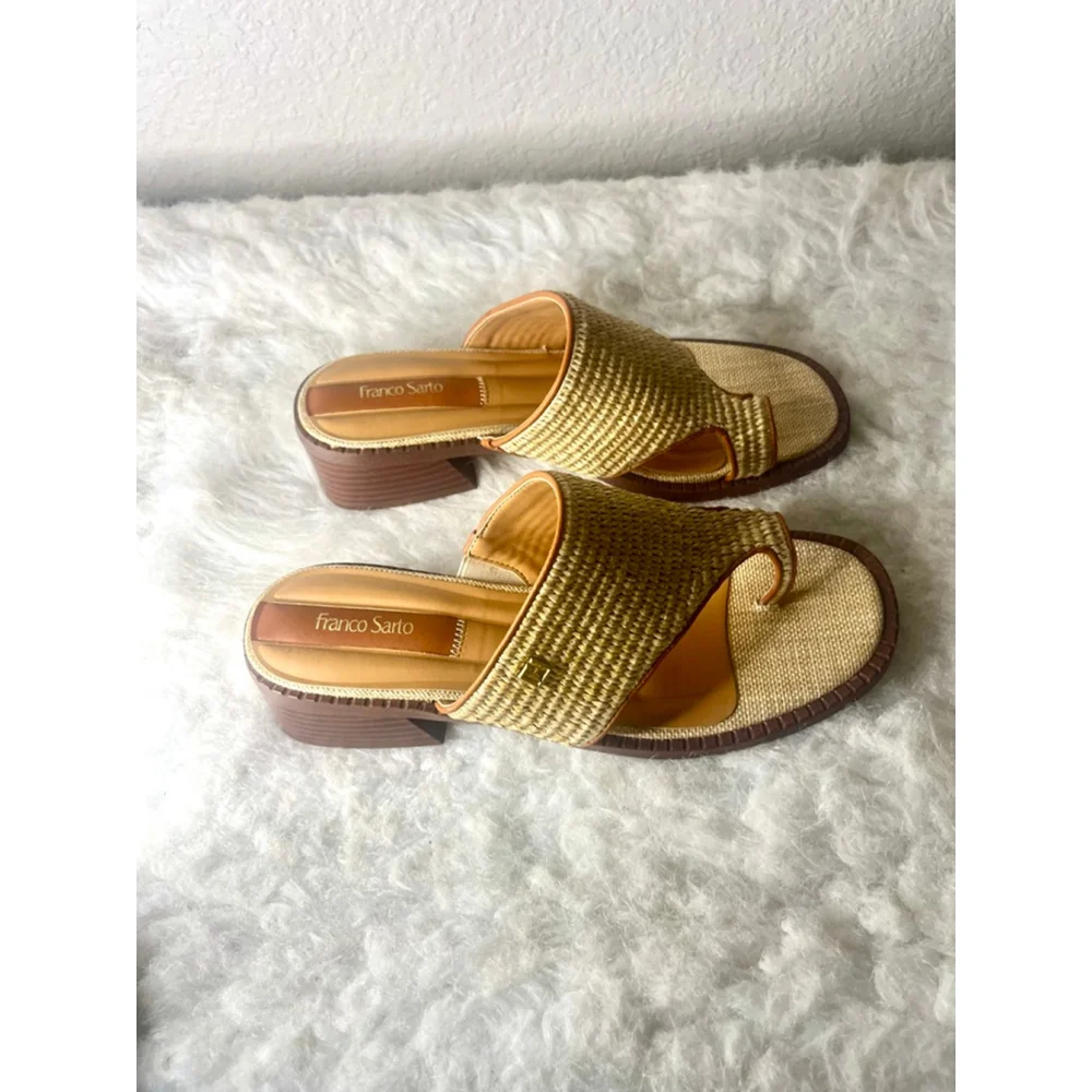 Franco Sarto Sia Slide Sandals Women Size 9.5M